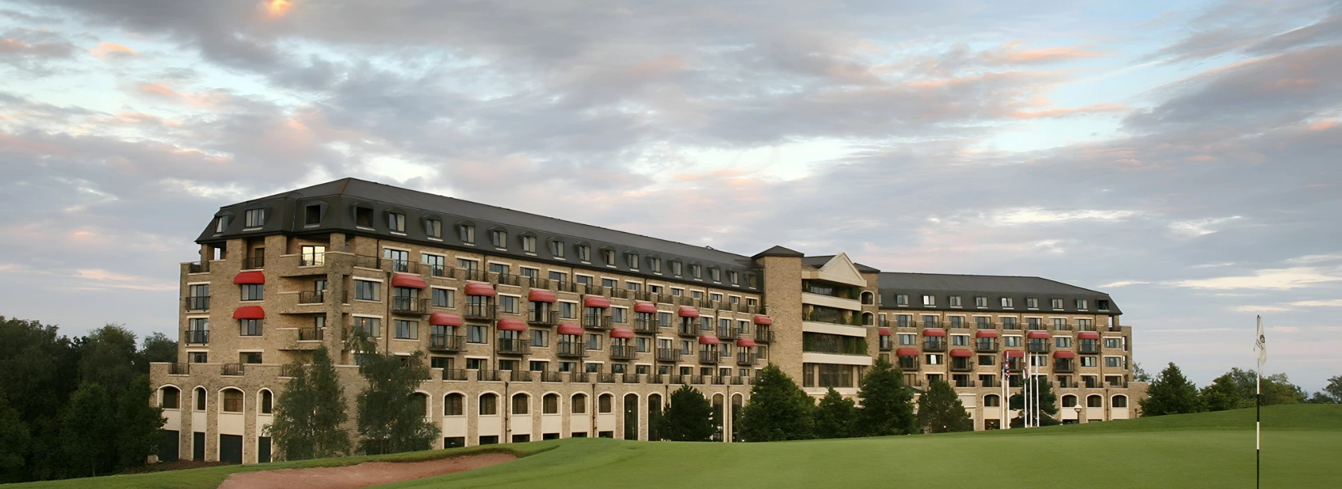 Celtic Manor Resort at sunset, host venue of the Fairway Championship 2026