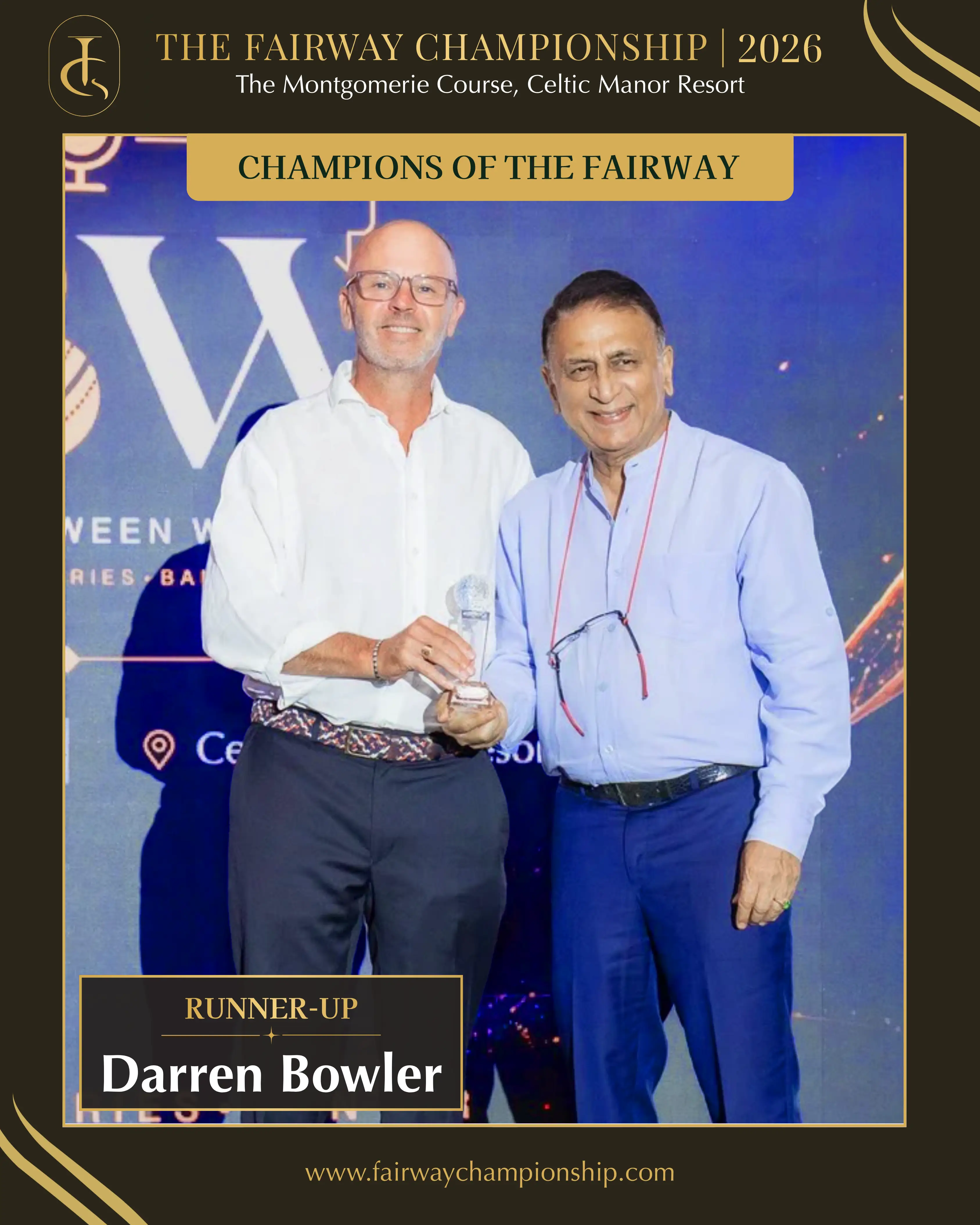 Darren Bowler, Runner-Up of the Fairway Championship 2026