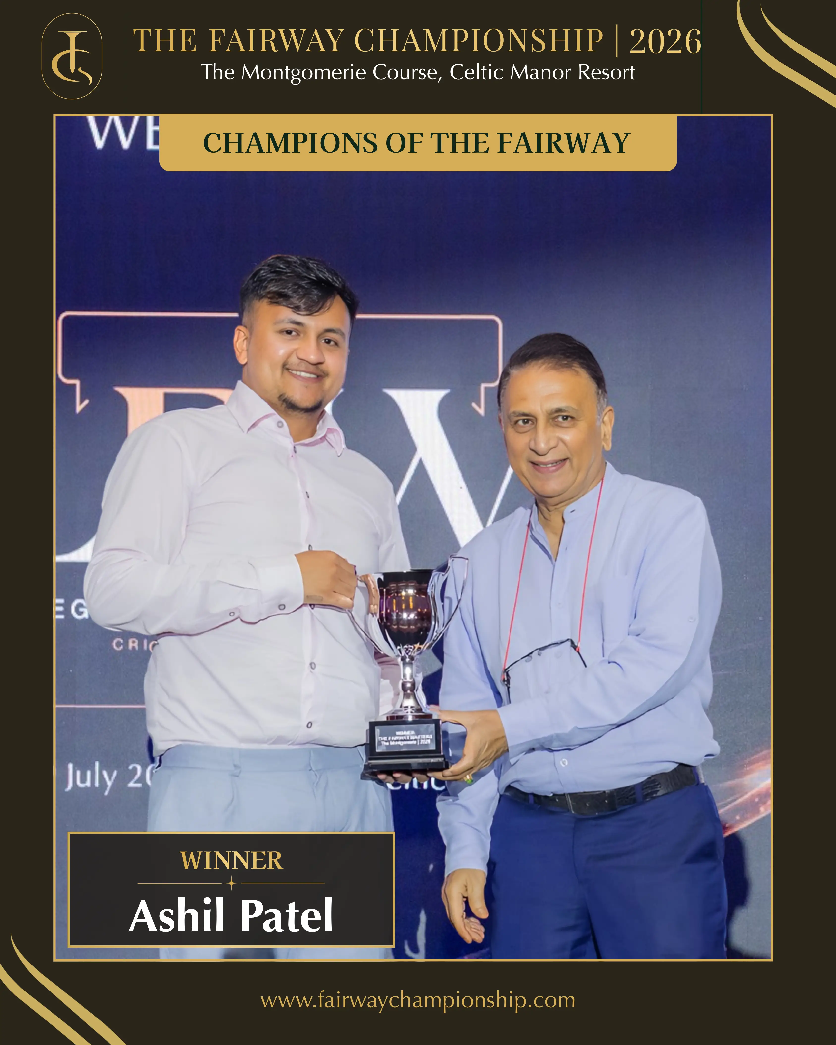 Ashil Patel, Champion of the Fairway Championship 2026