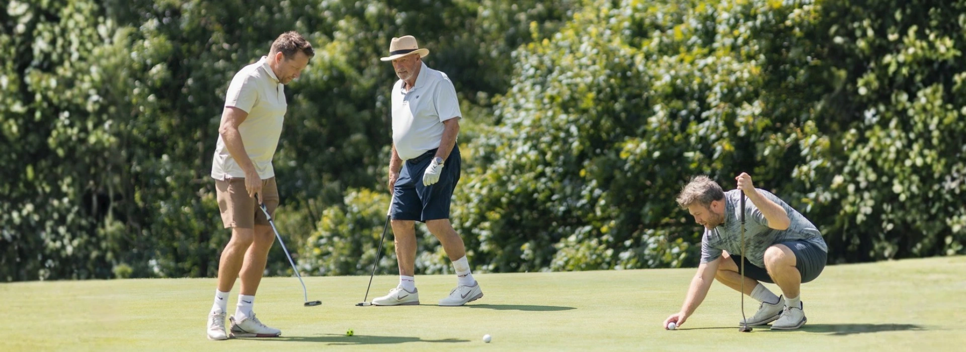 Golfer with club at the Fairway Championship
